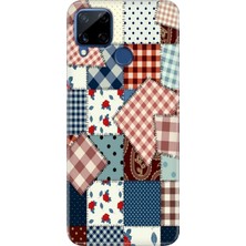 Grabono Realme C15 Kılıf Desenli Silikon Renkli Tpu Uv Yama