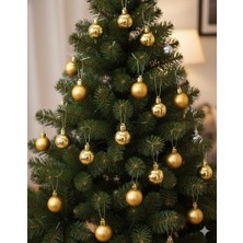 Dodomar 3 cm – Altın Mat Parlak Yılbaşı Top Süs 16'lı Mini Dekoratif Ağaç ve Parti Süsleme Seti