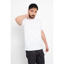 Bisiklet Yaka Günlük Pamuklu Yumuşak Dokulu Comfort Fit Basic T-Shirt