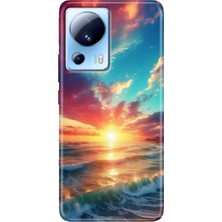 Grabono Xiaomi Mi 13 Lite Kılıf Desenli Mi 13 Lite Design Silikon Okyanus