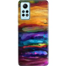 Grabono Xiaomi Redmi Note 12 Pro 4g Kılıf Renkli Desenli Baskı Tasarım Silikon Sulu Boya