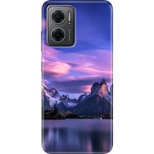 Grabono Xiaomi Redmi Note 11E Kılıf Renkli Özel Temalı Desenli Silikon Tpu Kuzey