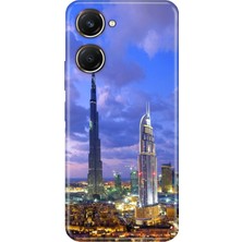 Grabono Vivo Y18 Kılıf Renkli Desenli Özel Tasarım Uv Baskı Silikon Kapak Dubai