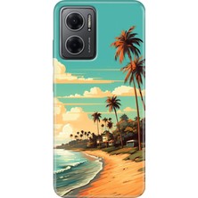 Grabono Xiaomi Redmi Note 11E Kılıf Renkli Özel Temalı Desenli Silikon Tpu Malibu