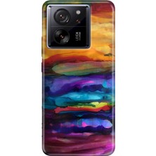 Grabono Xiaomi Mi 13T - 13T Pro Kılıf Renkli Desenli Baskı Tasarım Silikon Sulu Boya