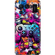 Grabono Xiaomi Mi 11 Ultra Kılıf Renkli Desenli Baskı Tasarım Silikon Gamer