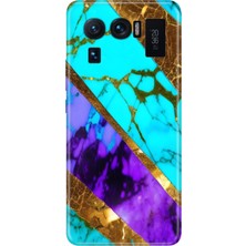 Grabono Xiaomi Mi 11 Ultra Kılıf Renkli Desenli Baskı Tasarım Silikon Nezih Mermer