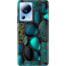 Grabono Xiaomi Mi 13 Lite Kılıf Desenli Mi 13 Lite Design Silikon Marble