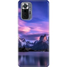 Grabono Xiaomi Redmi Note 10 Pro Kılıf Renkli Tpu Uv Baskılı Desenli Silikon Kuzey