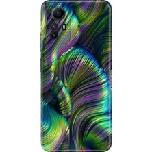 Grabono Xiaomi Redmi Note 12S Kılıf Renkli Desenli Baskı Tasarım Silikon Holographic