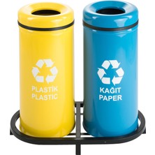 Çevre Endüstri Ürünleri ZK-1003C 2'li Boyalı Geri Dönüşüm Seti