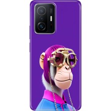 Grabono Xiaomi Mi 11T - 11T Pro Kılıf Renkli Özel Temalı Desenli Silikon Tpu Monkey