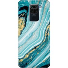 Grabono Xiaomi Redmi Note 9 6.53" Kılıf Renkli Desenli Baskı Tasarım Silikon Simli Taş
