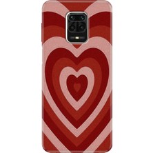 Grabono Xiaomi Redmi Note 9 Pro - 9s Kılıf Kılıf Renkli Esnek Silikon Temalı Desenli Tpu Mat Kalp