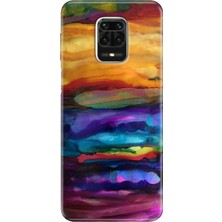 Grabono Xiaomi Redmi Note 9 Pro - 9s Kılıf Kılıf Renkli Esnek Silikon Temalı Desenli Tpu Sulu Boya