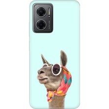 Grabono Xiaomi Redmi Note 11E Kılıf Renkli Özel Temalı Desenli Silikon Tpu Deve