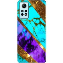 Grabono Xiaomi Redmi Note 12 Pro 4g Kılıf Renkli Desenli Baskı Tasarım Silikon Nezih Mermer