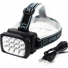 Stumbanng 12 Ledli Güçlü Şarjlı Kafa Lambası