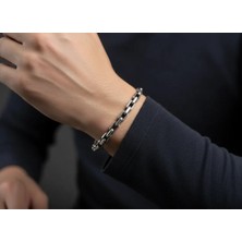 G&A Jewels - Güç Halkası 925 Ayar Gümüş Kelepçe (Cuff) Bileklik