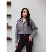 Esra Helvacı Ekose Oversize Gömlek