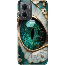 Grabono Xiaomi Redmi Note 11E Kılıf Renkli Özel Temalı Desenli Silikon Tpu Tanrıça Gözü