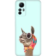 Grabono Xiaomi Redmi Note 12S Kılıf Renkli Desenli Baskı Tasarım Silikon Deve
