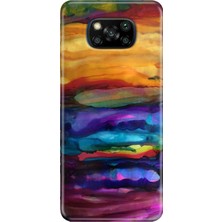 Grabono Xiaomi Poco X3 Nfc - X3 Pro Kılıf Kılıf Renkli Esnek Silikon Temalı Desenli Tpu Sulu Boya