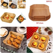 Lowell Home Büyük Boy Air Fryer Fritöz Pişirme Kağıdı 50 Adet