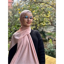 Shalby Tesettür Pamuk Crash Şal Pudra