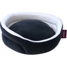 Bedspet Ağızlıklı Sepet Kedi ve Küçük Irk Köpek Yatağı Füme