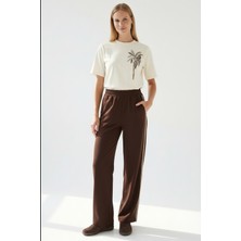 Allyco Yanları Şeritli Bağcıklı Regular Örme Pantolon