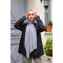Aksesuar Bambu Crash Şal Gri Tesettür