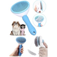 Lowell Home Otomatik Temizlenen Evcil Hayvan Tarağı Mavi