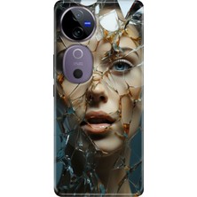 Grabono Vivo V40 Kılıf Desenli Temalı Esnek Silikon Cam Kırığı