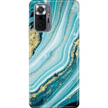 Grabono Xiaomi Redmi Note 10 Pro Kılıf Renkli Tpu Uv Baskılı Desenli Silikon Simli Taş
