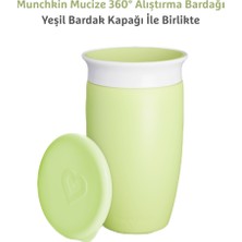 Munchkin Mucize 360° Alıştırma Bardağı, 12AY+, 296ML Yeşil  Bardak Kapağı Ile Birlikte