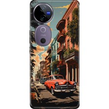 Grabono Vivo V40 Kılıf Desenli Temalı Esnek Silikon Küba