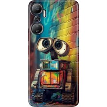 Grabono Infinix Hot 20 Kılıf (X6826C) Desenli Baskılı Esnek Silikon Kapak Robotic