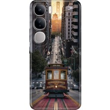 Grabono Vivo V40 Lite Kılıf Renkli Esnek Baskı Silikon Özel Temalı Desenli California