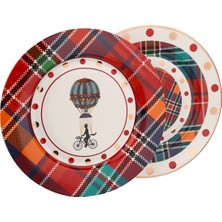 LuckyArt Shannon Bone 27 Cm 6Lı Servıs Tabagı Setı