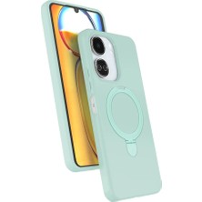MobaxAksesuar Xiaomi Redmi 13C Kılıf Slikon M-Safe Şarj Uyumlu Silikon Standlı Regal Kapak