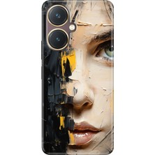 Grabono Vivo Y27 Kılıf Renkli Tpu Uv Baskılı Desenli Silikon Beauty