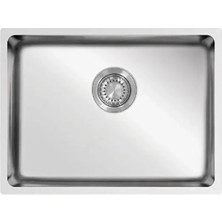 Ukinox Me 550 Polisajlı 54.8X39.5 cm Inox Paslanmaz Çelik Tezgah Altı Sifonlu Mutfak Eviyesi