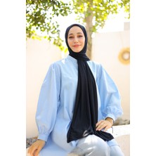 Aksesuar Tesettür Penye Şal Siyah