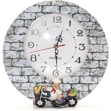 Aşçı Tasarımlı Polyester Duvar Saati Model 1