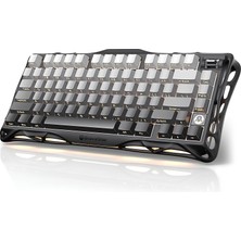 Gravastar Mercury K1 Rgb Kablosuz Mekanik Gaming Klavye, Alüminyum Çerçeveli, Ingilizce Q, Siyah