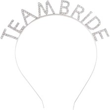 Gümüş Kaplama Kristal Taşlı Team Bride Taç