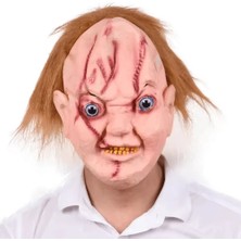 Chucky Saçlı Lateks Maske