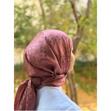 Shalby Tesettür Ipeksi Pamuk Jakar Lory Desen Şal Rose