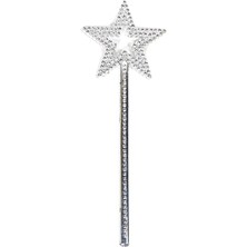 Yıldız Model Peri Asası Melek Asası Prenses Asası Metalize Gümüş Renk